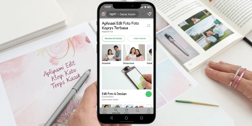 Tampilan antarmuka aplikasi 789RP dengan efek edit foto kertas kaca