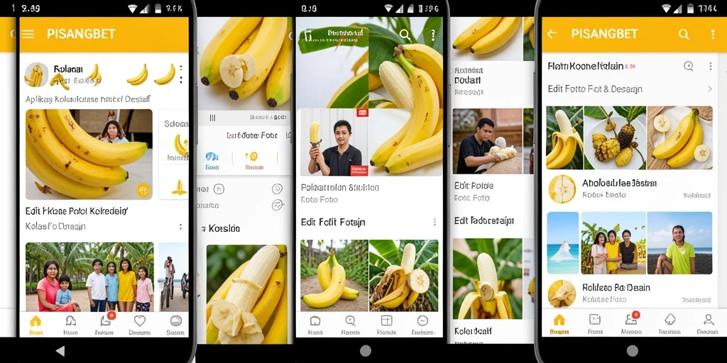 Screenshot tampilan antarmuka PISANGBET untuk kolase foto.