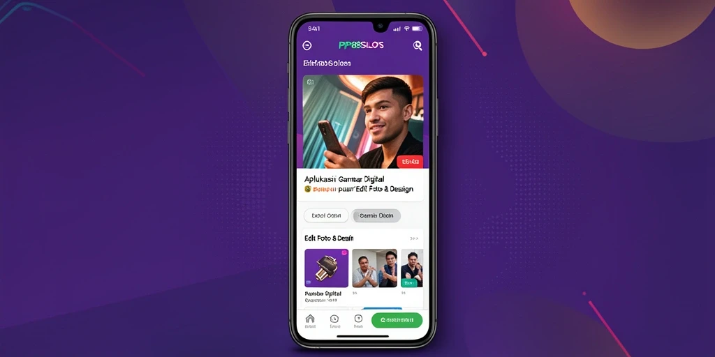 Antarmuka utama PP88SLOTS menampilkan beragam pilihan editing dan desain.
