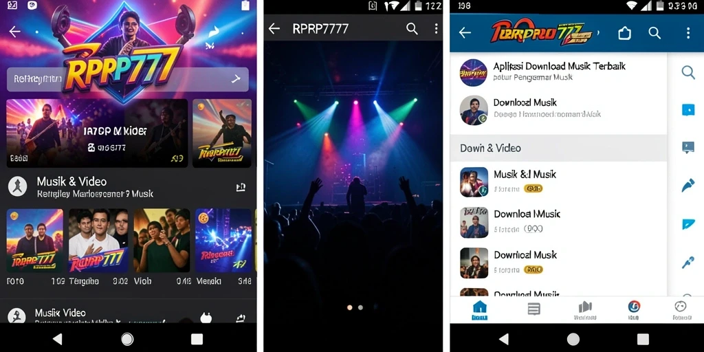 Antarmuka RPRP777 yang intuitif dan mudah digunakan untuk Download Musik.