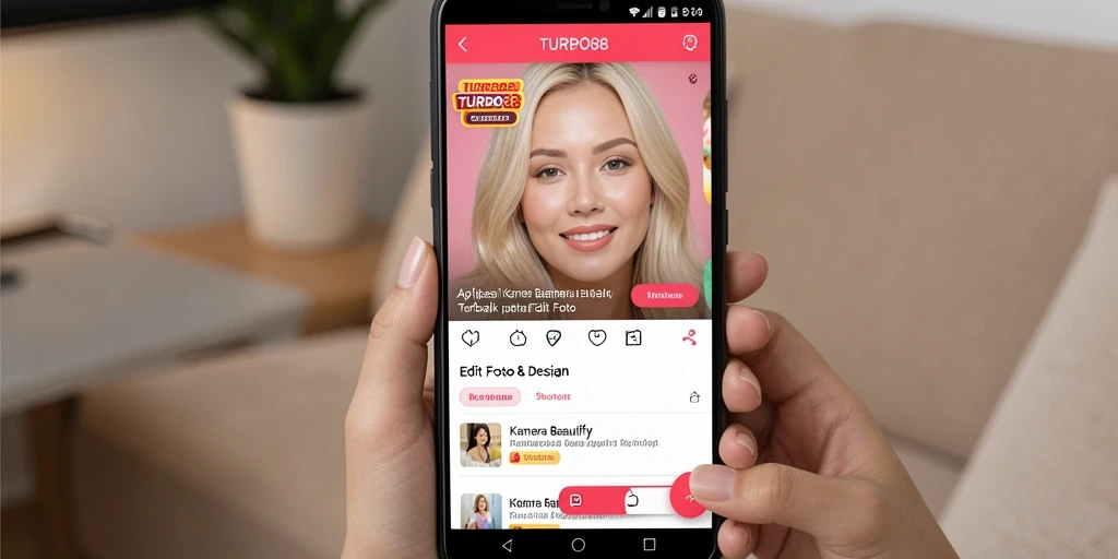 Antarmuka TURBO88 dengan fitur Kamera Beautify yang memukau