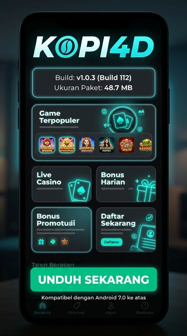 Tampilan halaman APK kopi4d